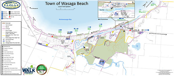 Town of Wasaga Beach Trails map